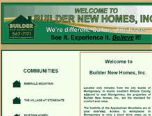 Tablet Screenshot of buildernewhomes.com